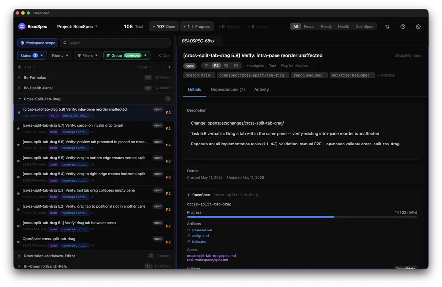 BeadSpec demo